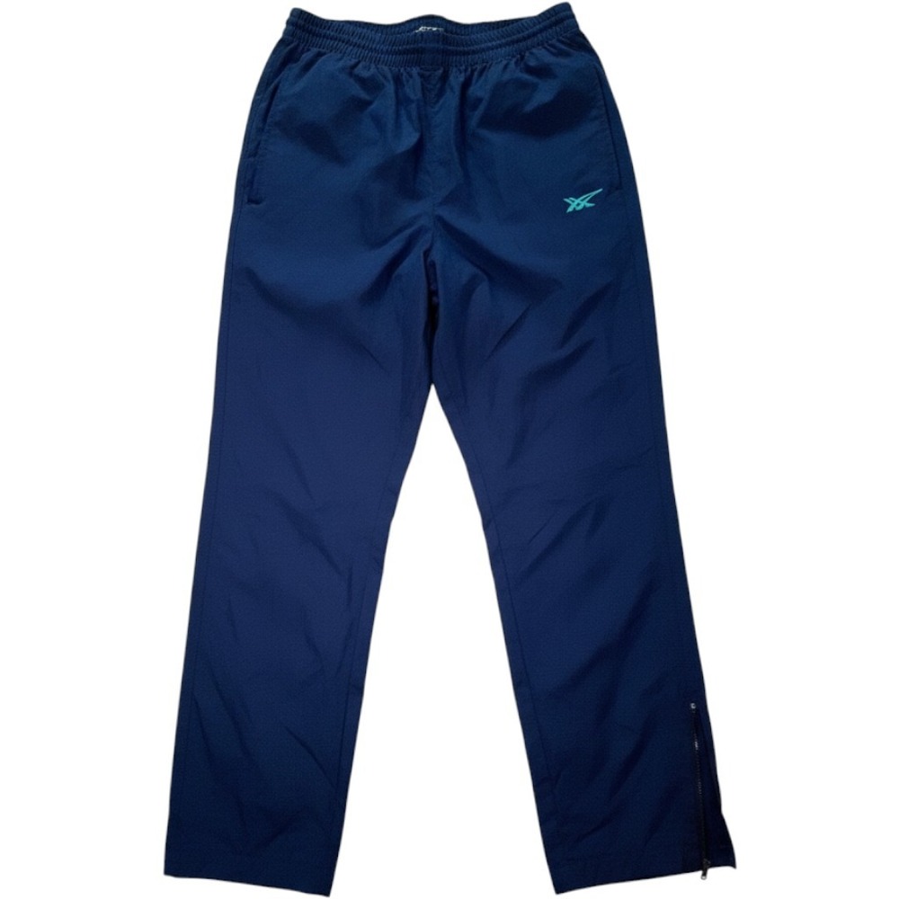 Asics Vintage Gore-Tex Track Pants Navy Blue Mens Large GS-13 Lined Ankle Zip